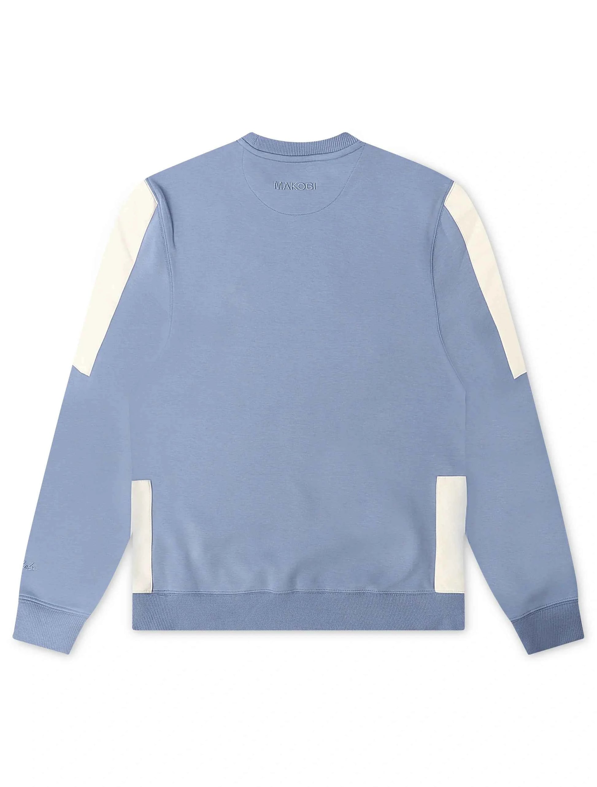 Makobi Star Rhinestone Crewneck - Smoke Blue