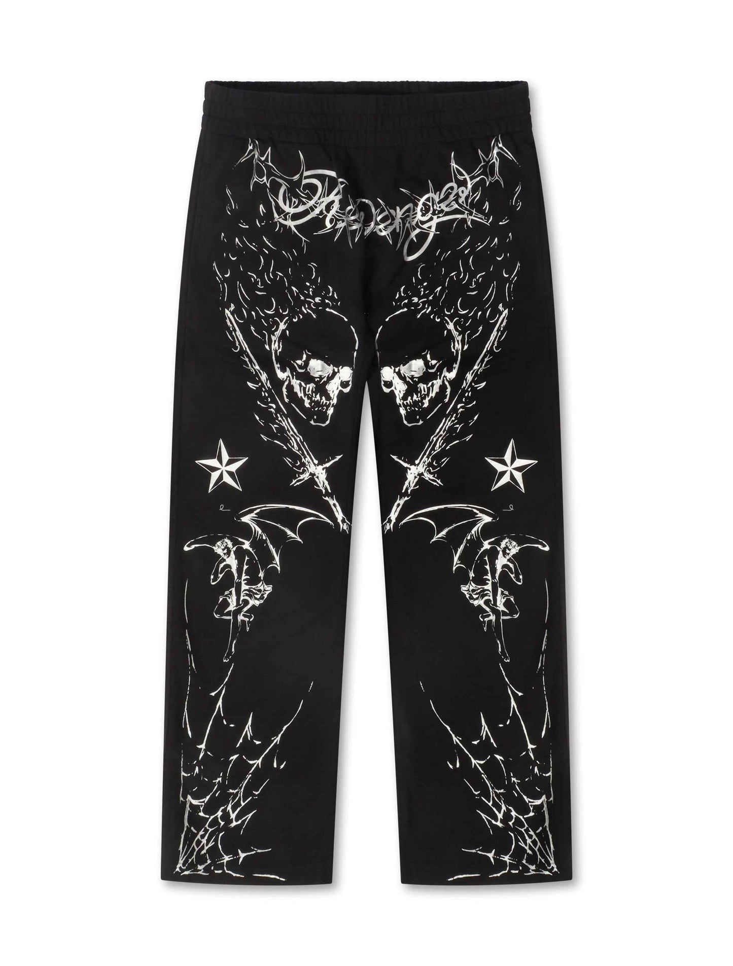 Revenge Tattoo Sweatpants - Black/Silver