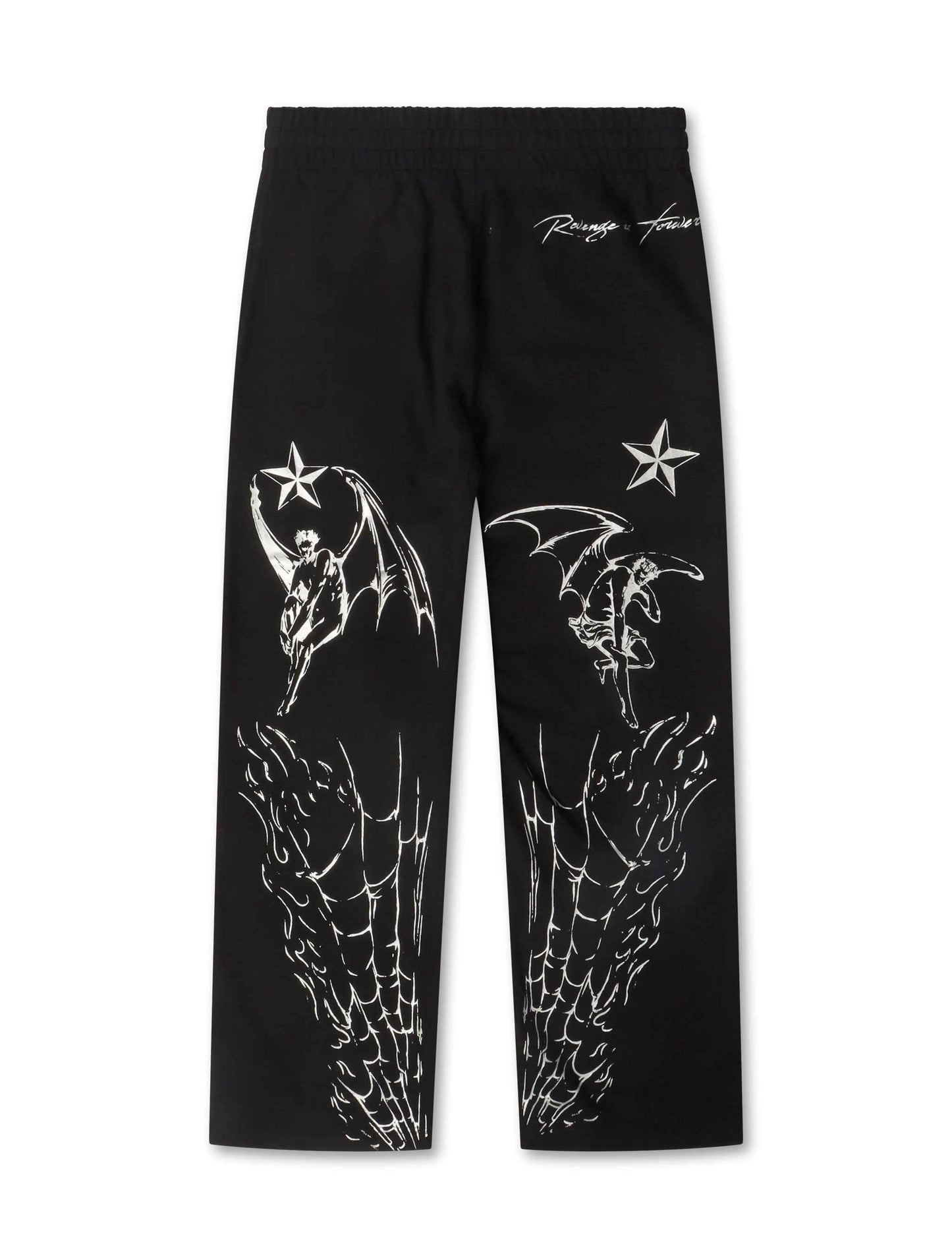 Revenge Tattoo Sweatpants - Black/Silver