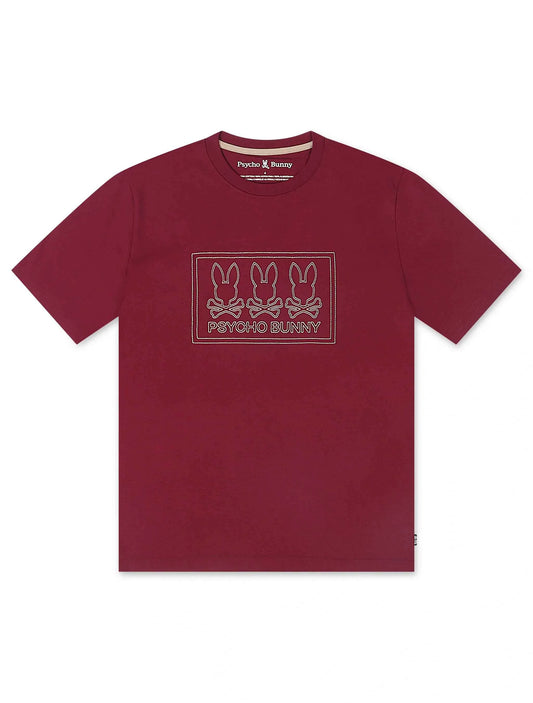 Psycho Bunny Tacoma Graphic Tee - Crimson
