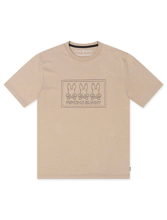 Psycho Bunny Tacoma Graphic Tee - Stone