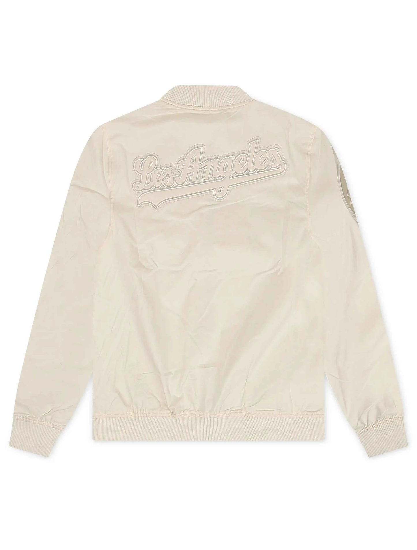 Pro Standard Los Angeles Dodgers Neutral Twill Jacket - Eggshell