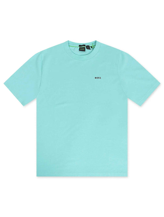 Boss Green Contrast Logo Tee - Teal