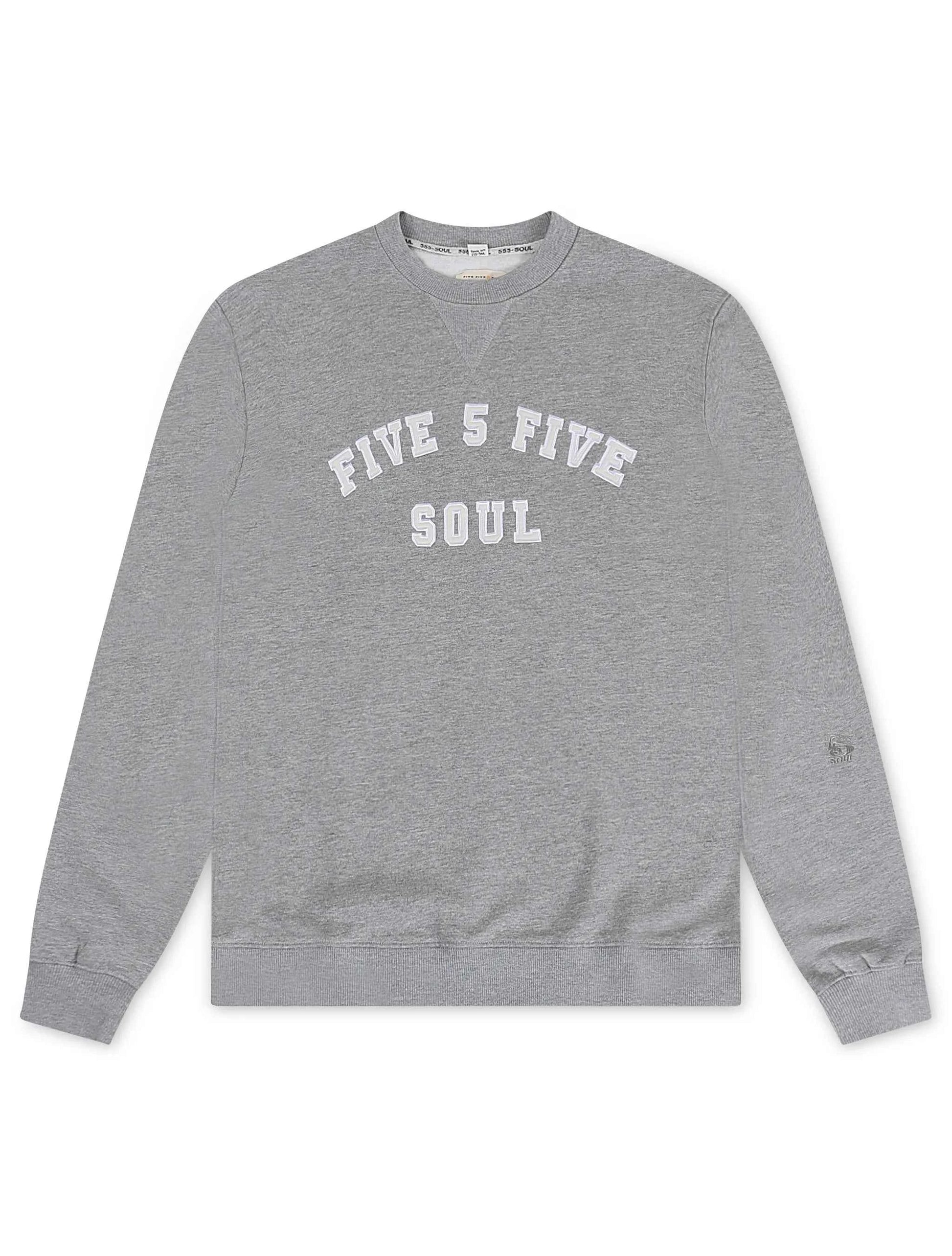 Triple 5 Mens Essex Crewneck - Heather Grey