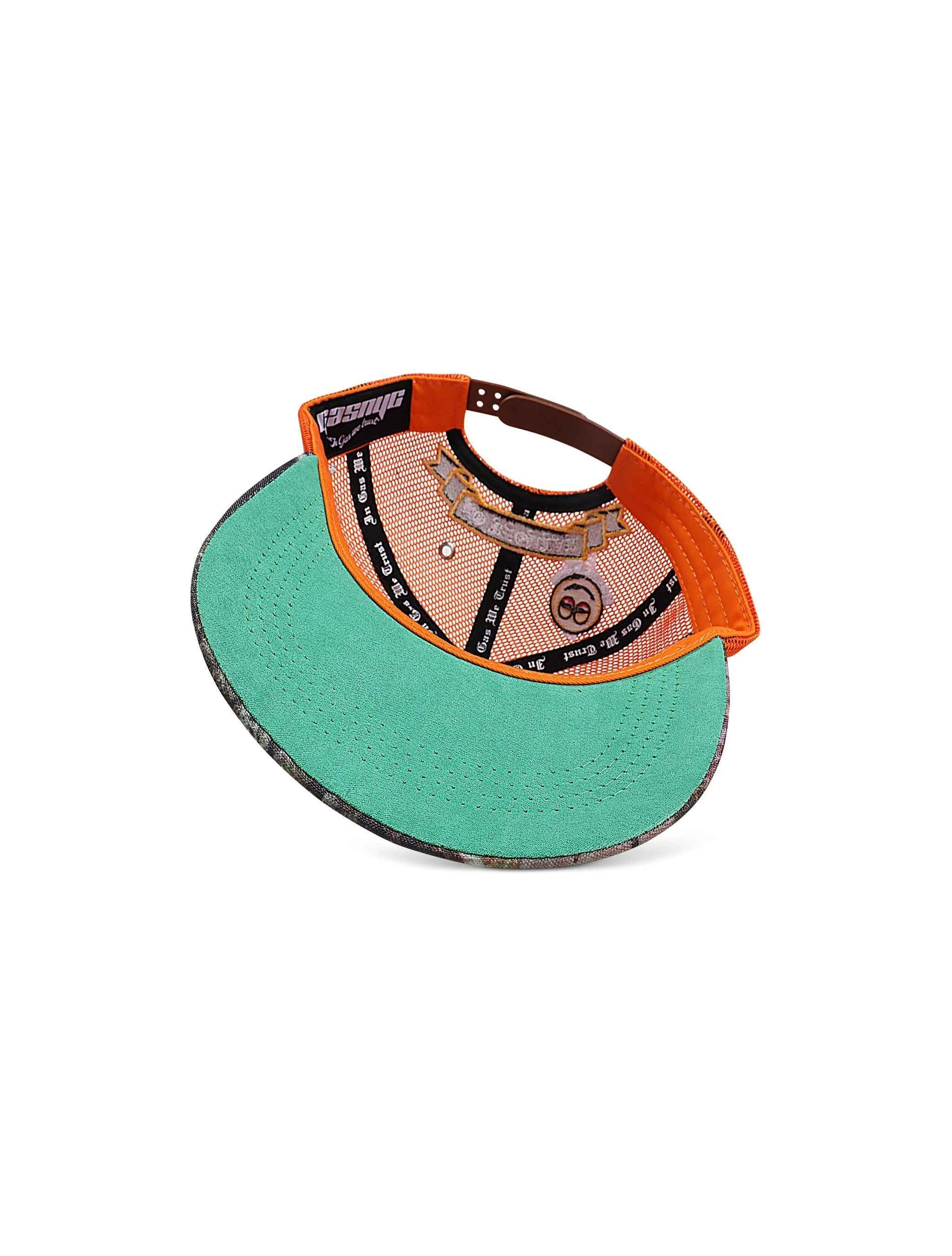 GasNYC Gas Season Trucker Hat -Cream/Orange