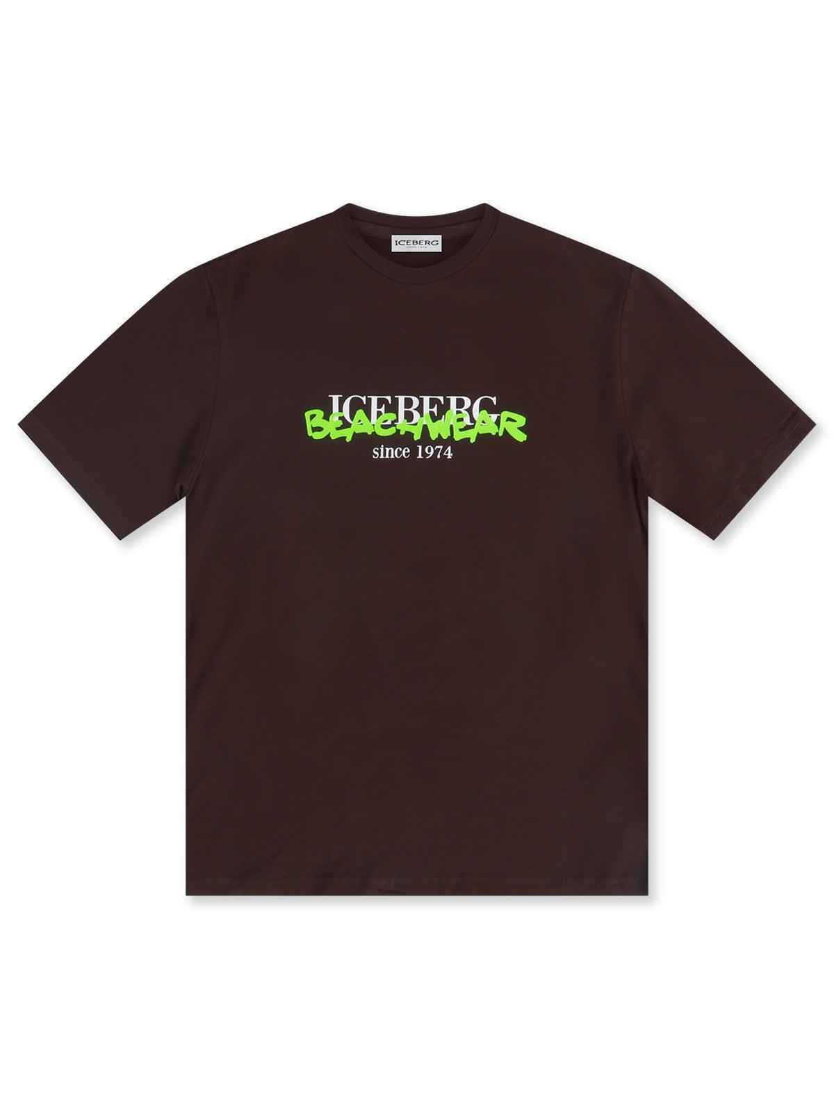 Iceberg Beachwear Tee - Brown