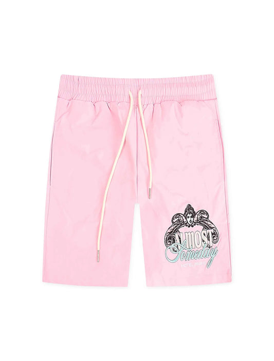 Almost Someday Prague Nylon Shorts - Pink