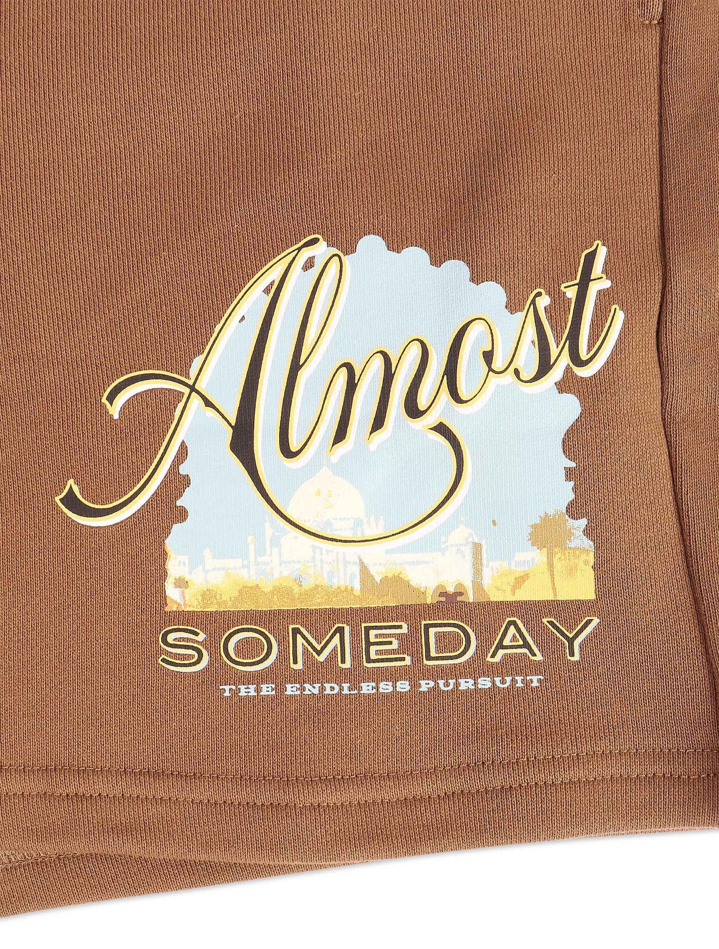 Almost Someday Bombay Terry Shorts - Brown