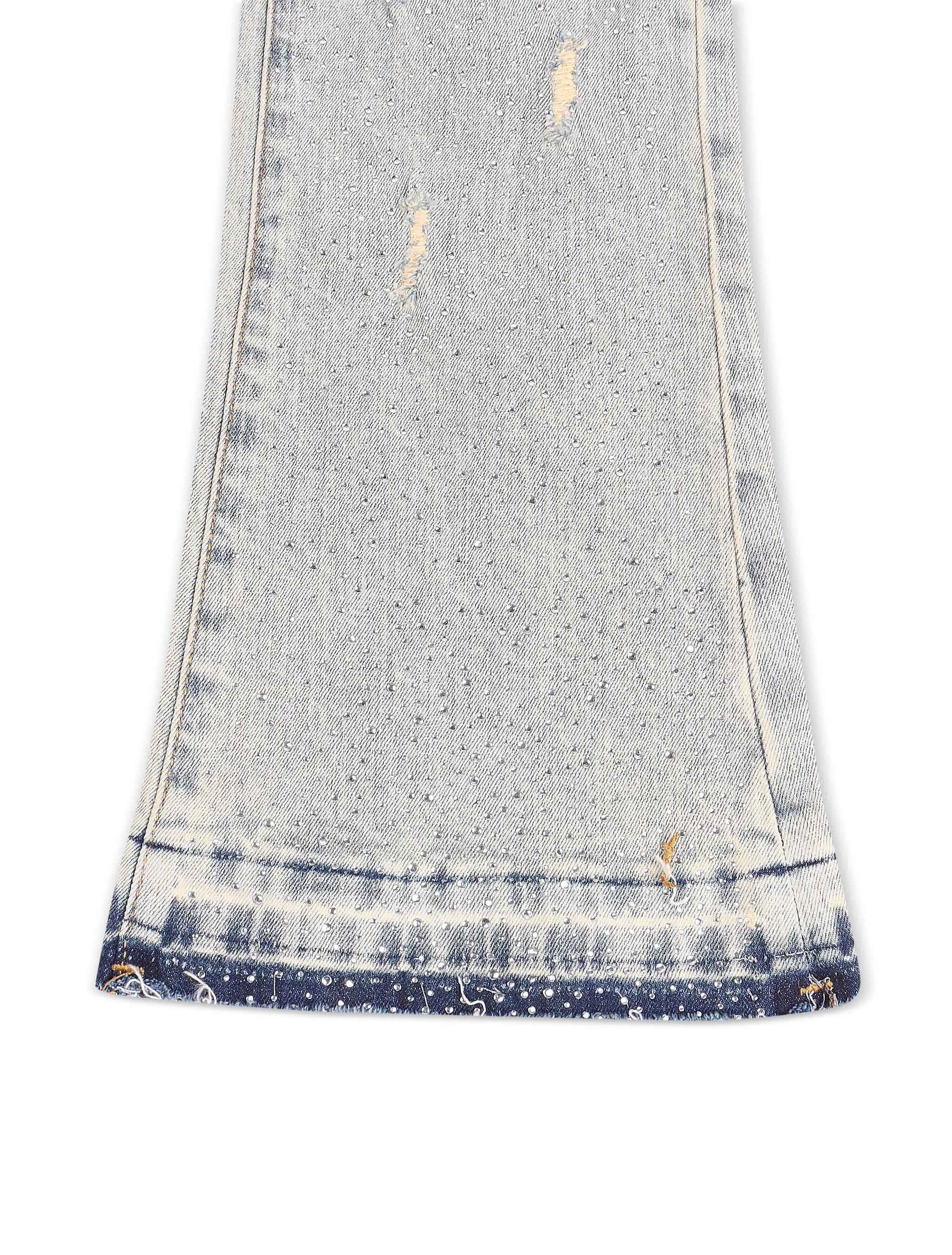 Waimea Flex Rhinestone Stacked Fit Jeans - Vintage Wash