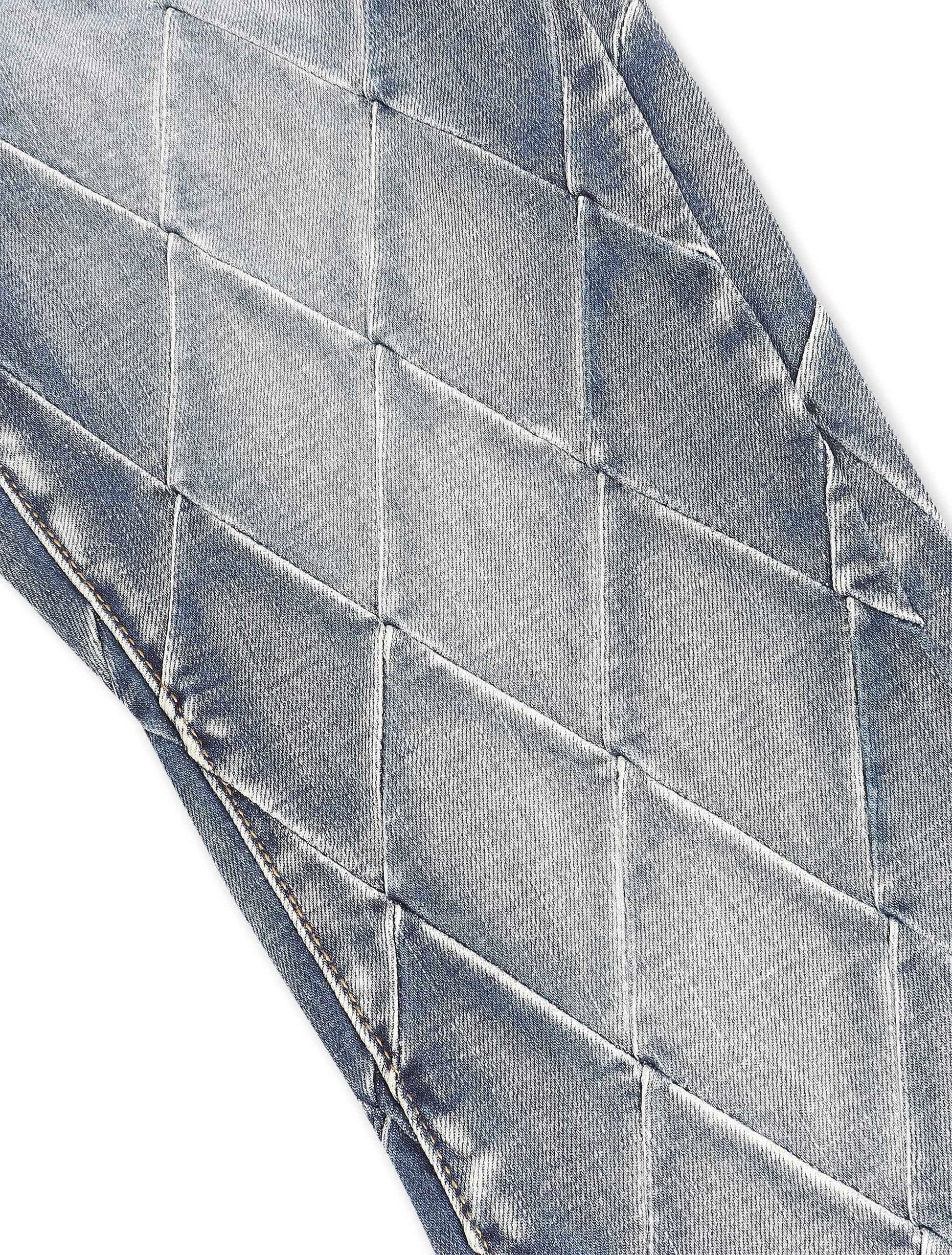 Valabasas Tire Stacked Jeans - Blue Washed