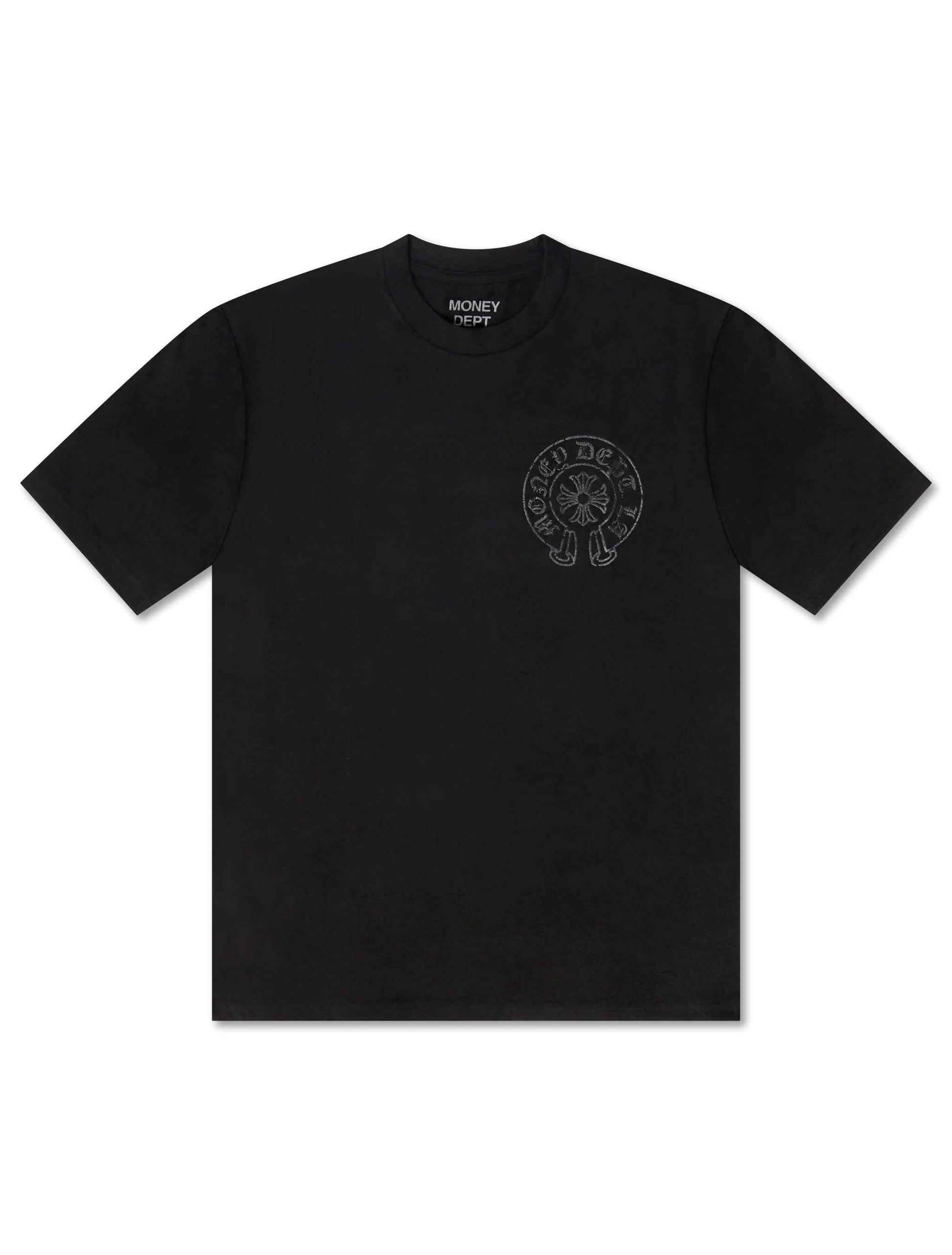 Money Dept. Vintage Old English Tee - Black/Black