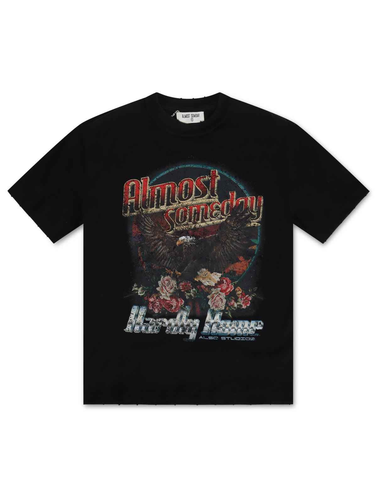 Almost Someday Hardly Home Tee - Vintage Black