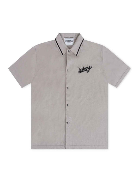 Iceberg Knitted Polo Shirt - Beige