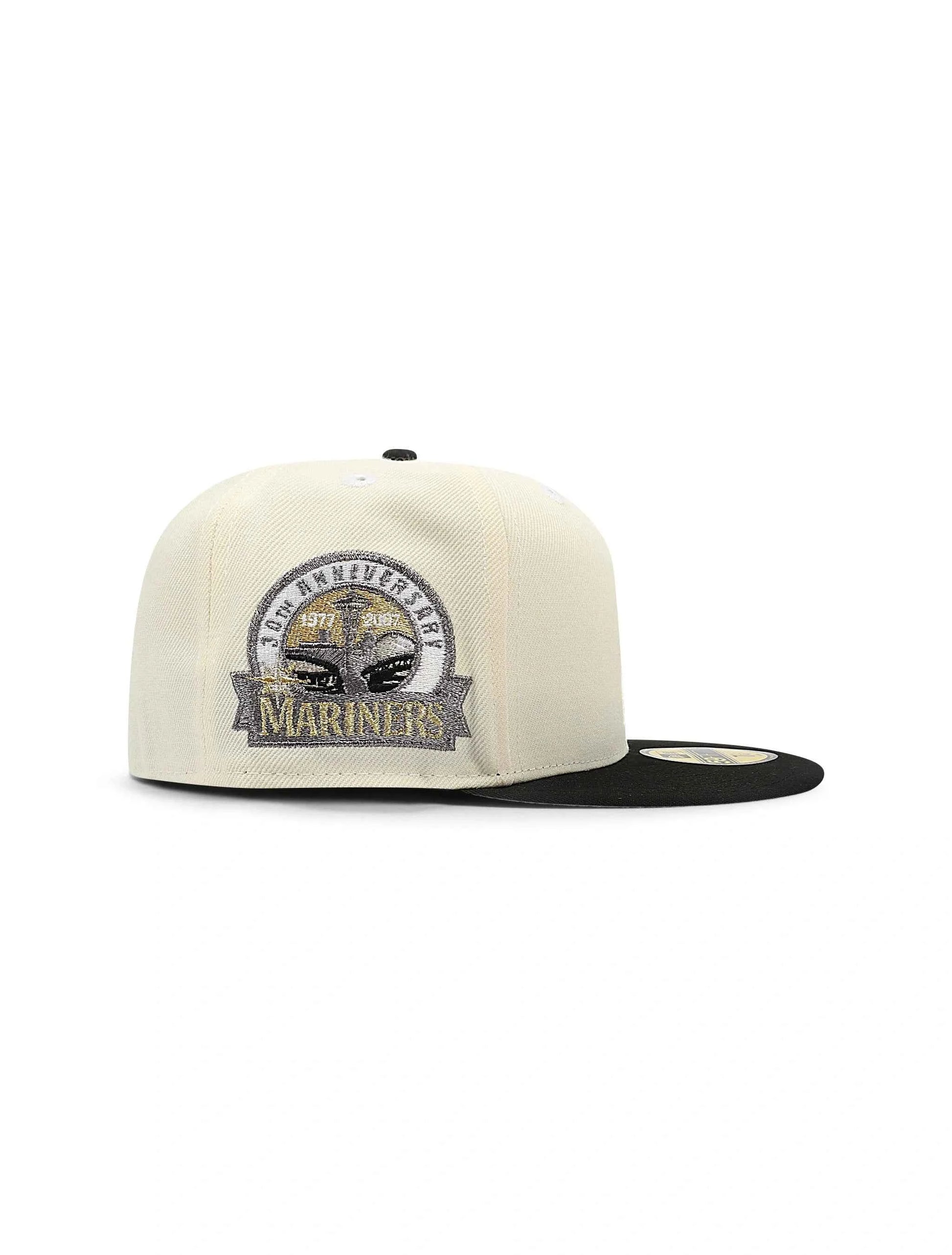 New Era 5950 Seattle Mariners 30th Anniversary Hat - Chrome/Gold