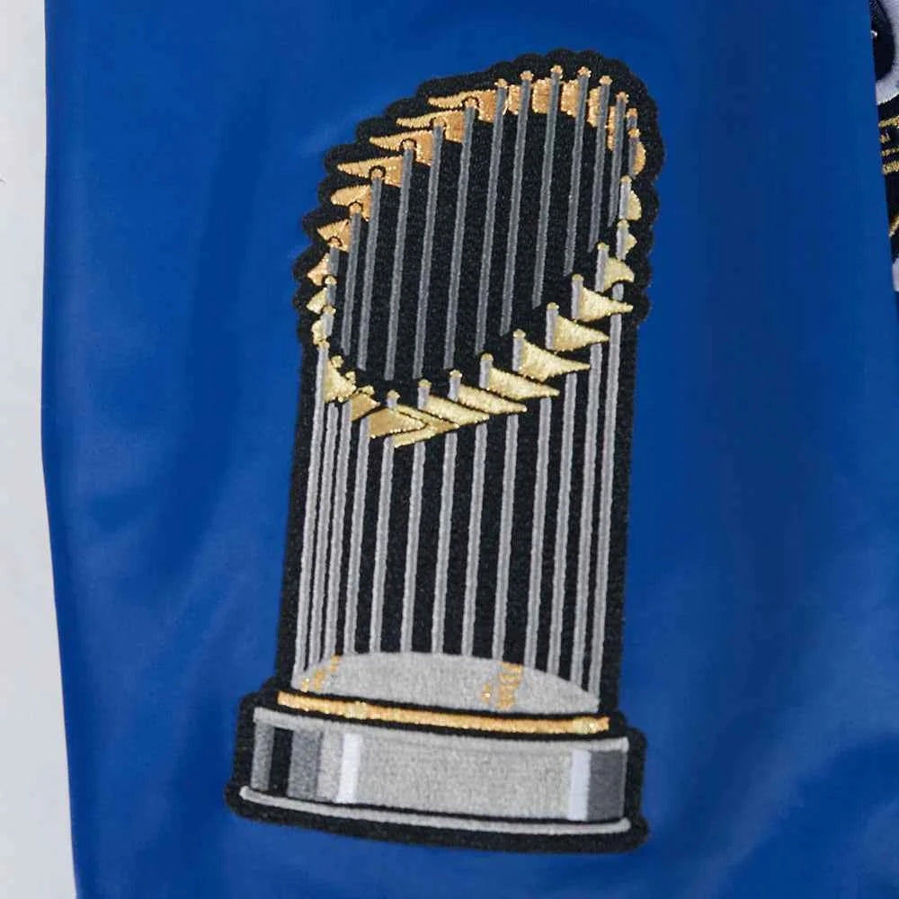 Pro Standard LA Dodgers World Series Satin Jacket - Royal
