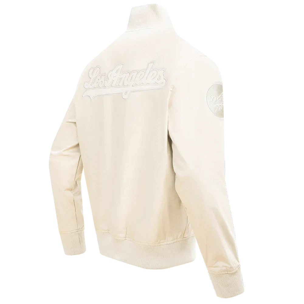 Pro Standard Los Angeles Dodgers Neutral Twill Jacket - Eggshell