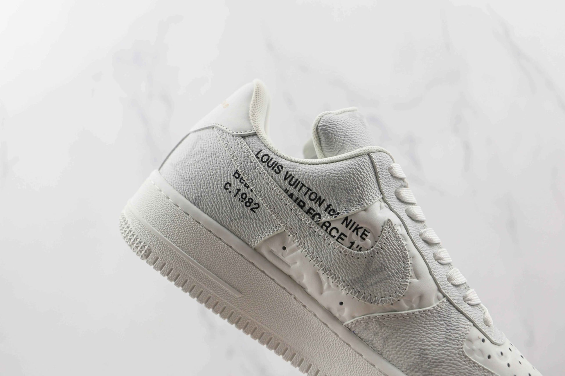 Custom LV x NK Air Force Virgil Abloh Monogram SneakerNational