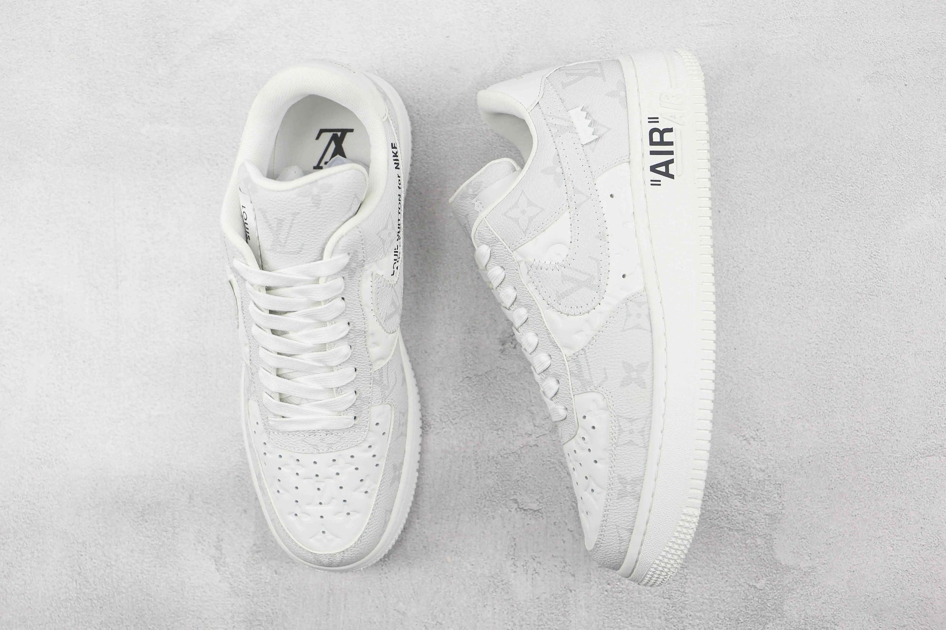 Custom LV x NK Air Force Virgil Abloh Monogram SneakerNational