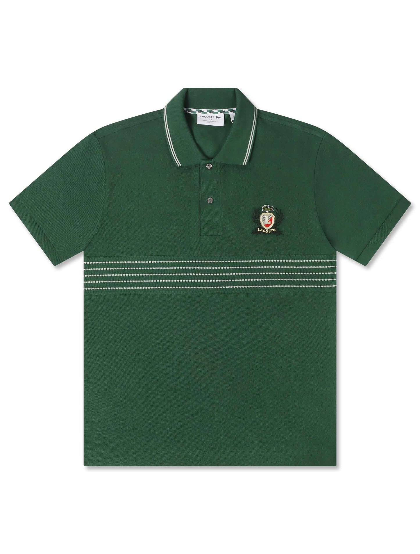Lacoste Classic Fit Embroidered Shield Polo - Green