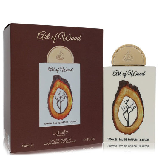Lattafa Pride Art of Wood by Lattafa Eau De Parfum Spray (Unisex) 3.4 oz for Men