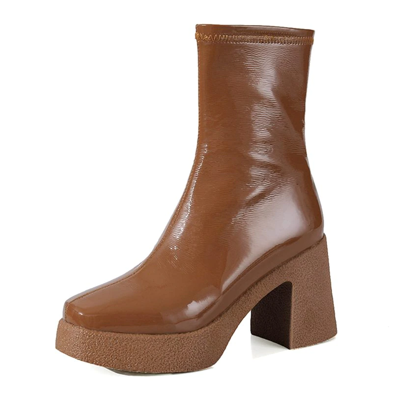 Lois Women's Platform Boots - Luxuryurbanwear
