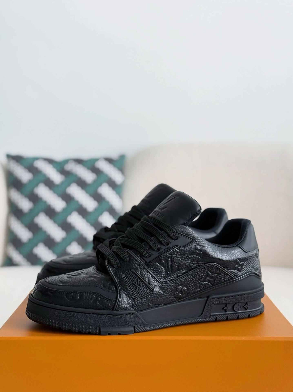 Monogram Trainer All Black Sneaker