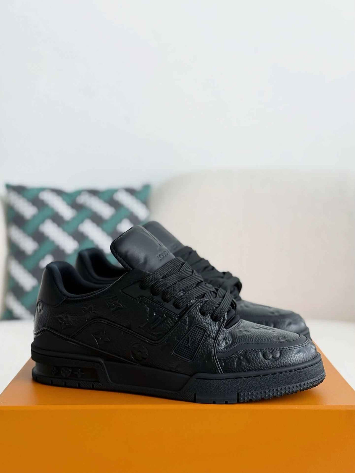 Monogram Trainer All Black Sneaker