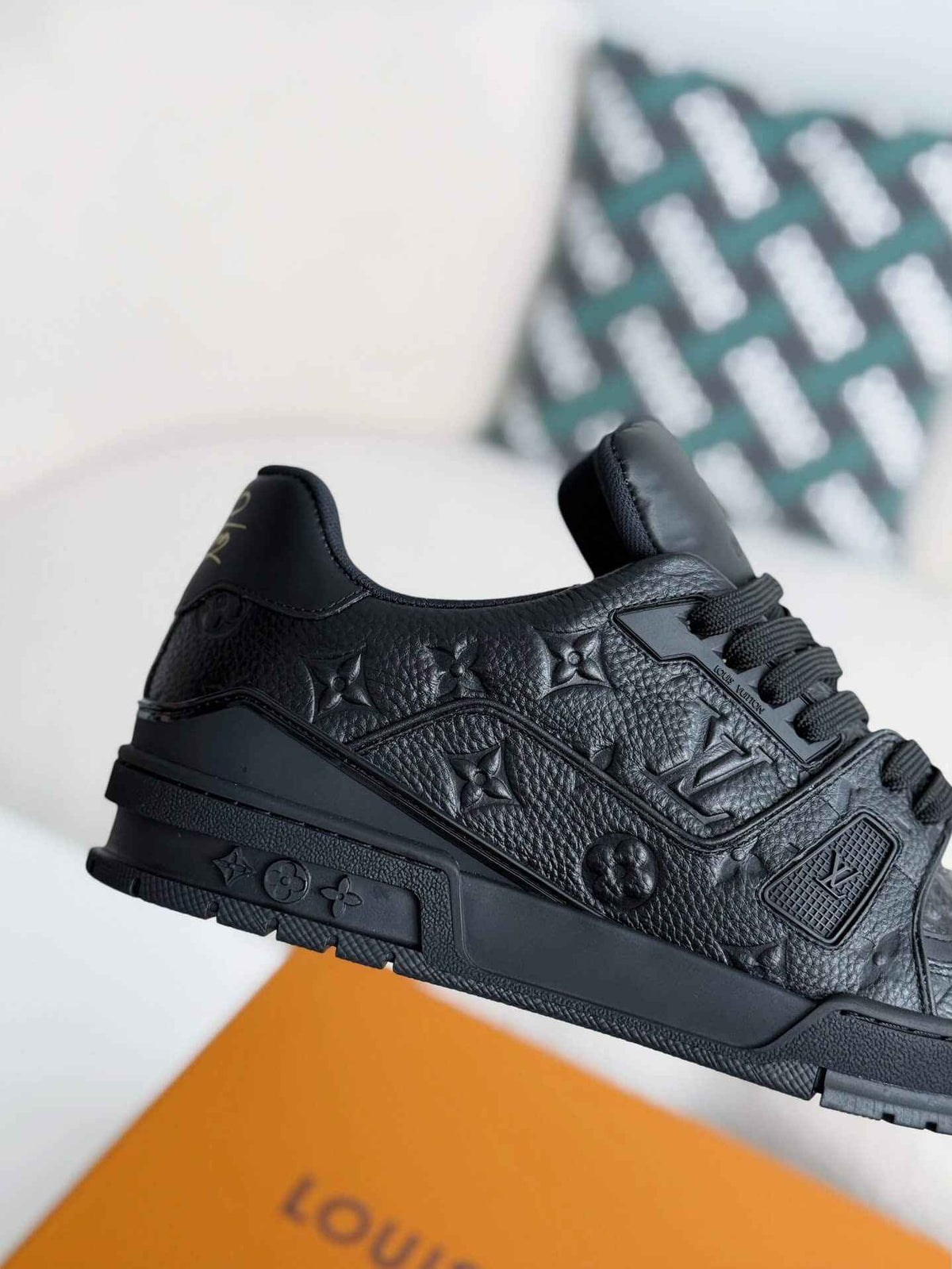 Monogram Trainer All Black Sneaker