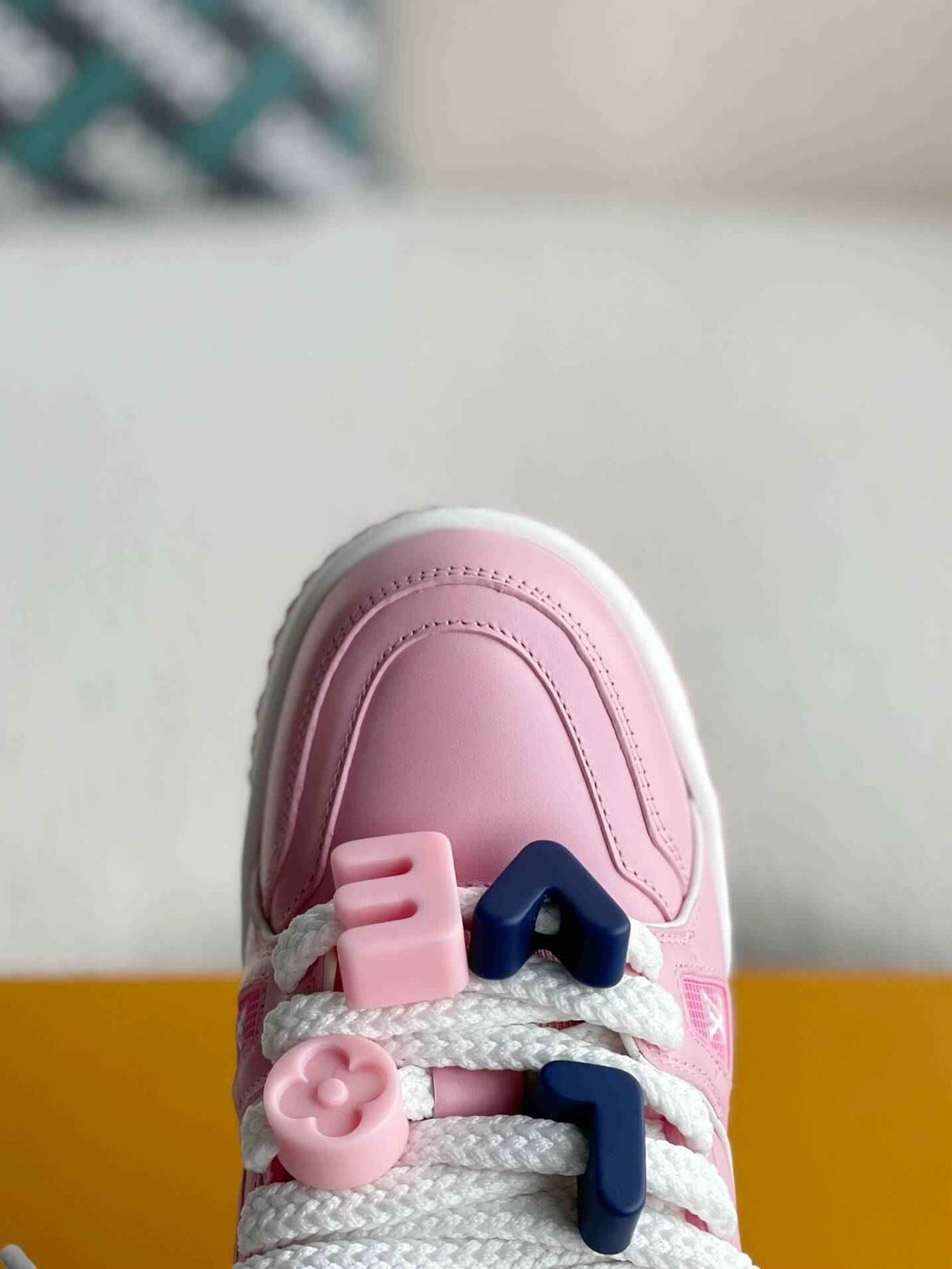 Monogram Trainer Maxi – Pink Calf Leather
