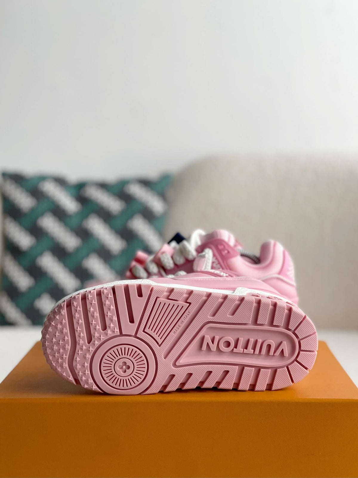 Louis Vuitton LV Trainer Maxi – Pink Calf Leather CUSTOM