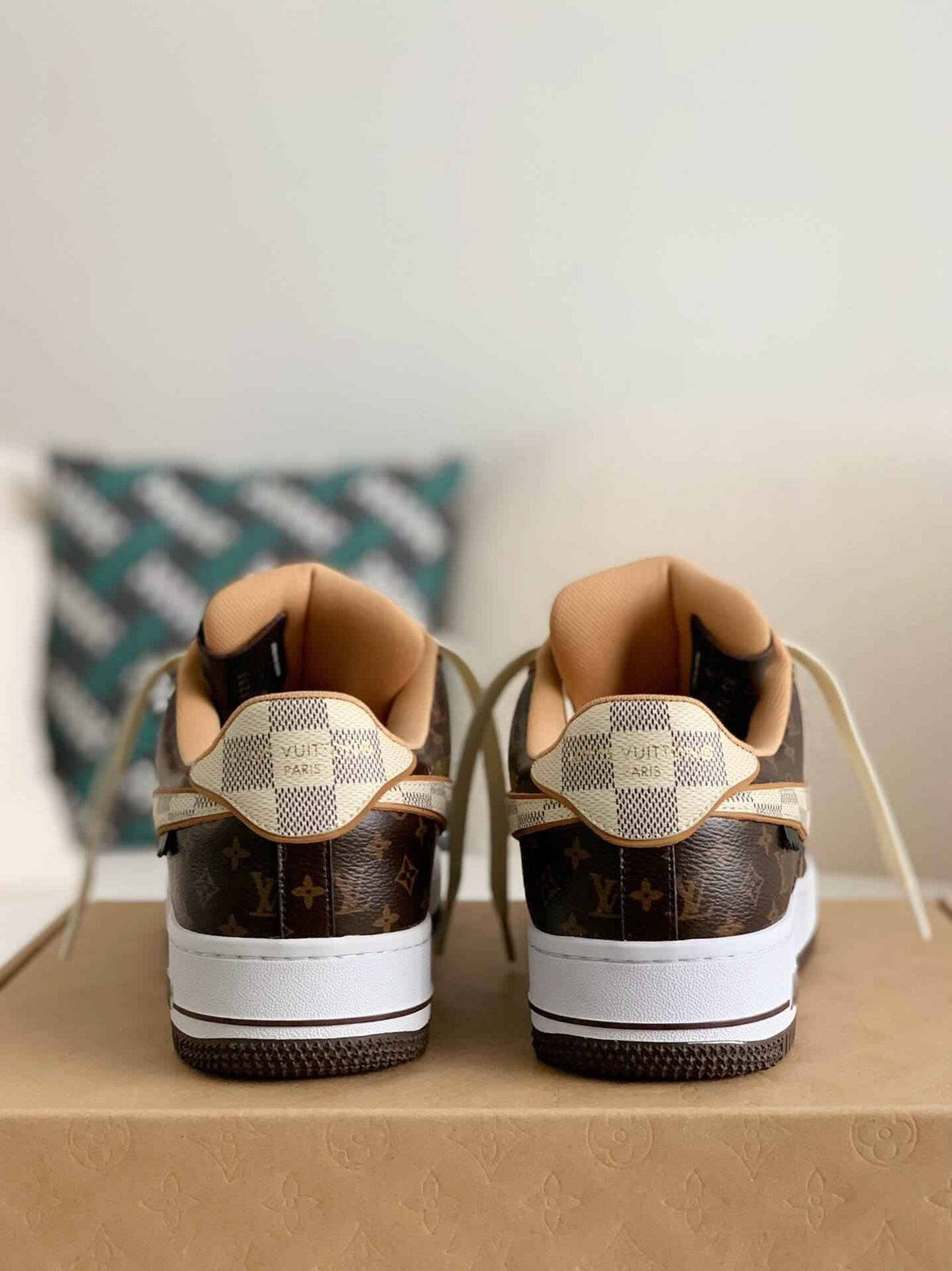 Air Force 1 Low Trainer Brown Monogram Sneakers