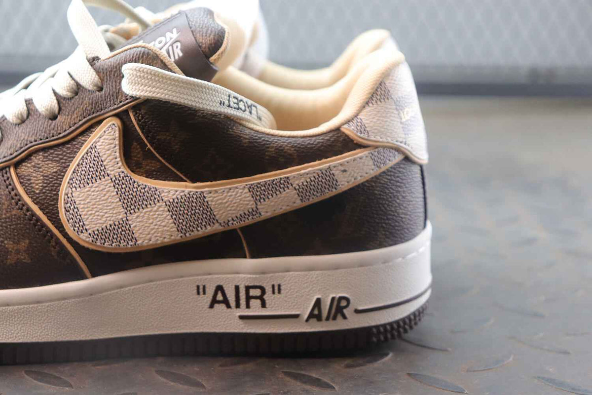 Air Force 1 Low Trainer Brown Monogram Sneakers