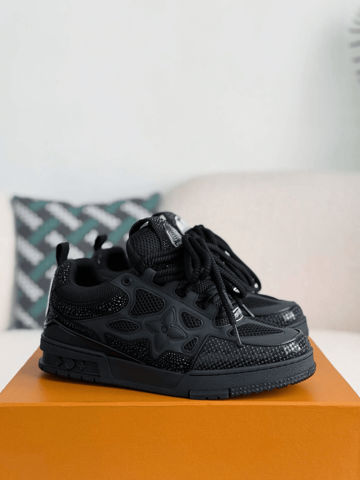 Louis Vuitton LV Skate Black Sneaker CUSTOM