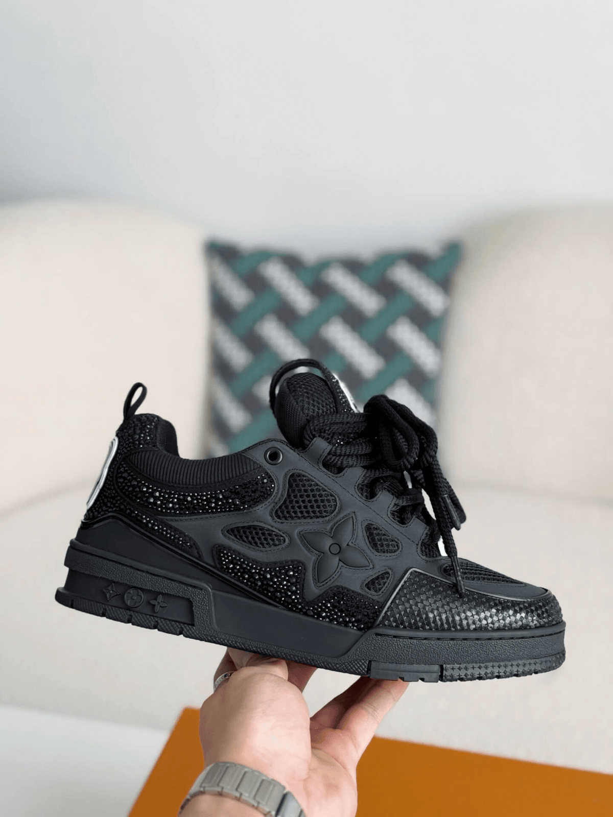 Louis Vuitton LV Skate Black Sneaker CUSTOM
