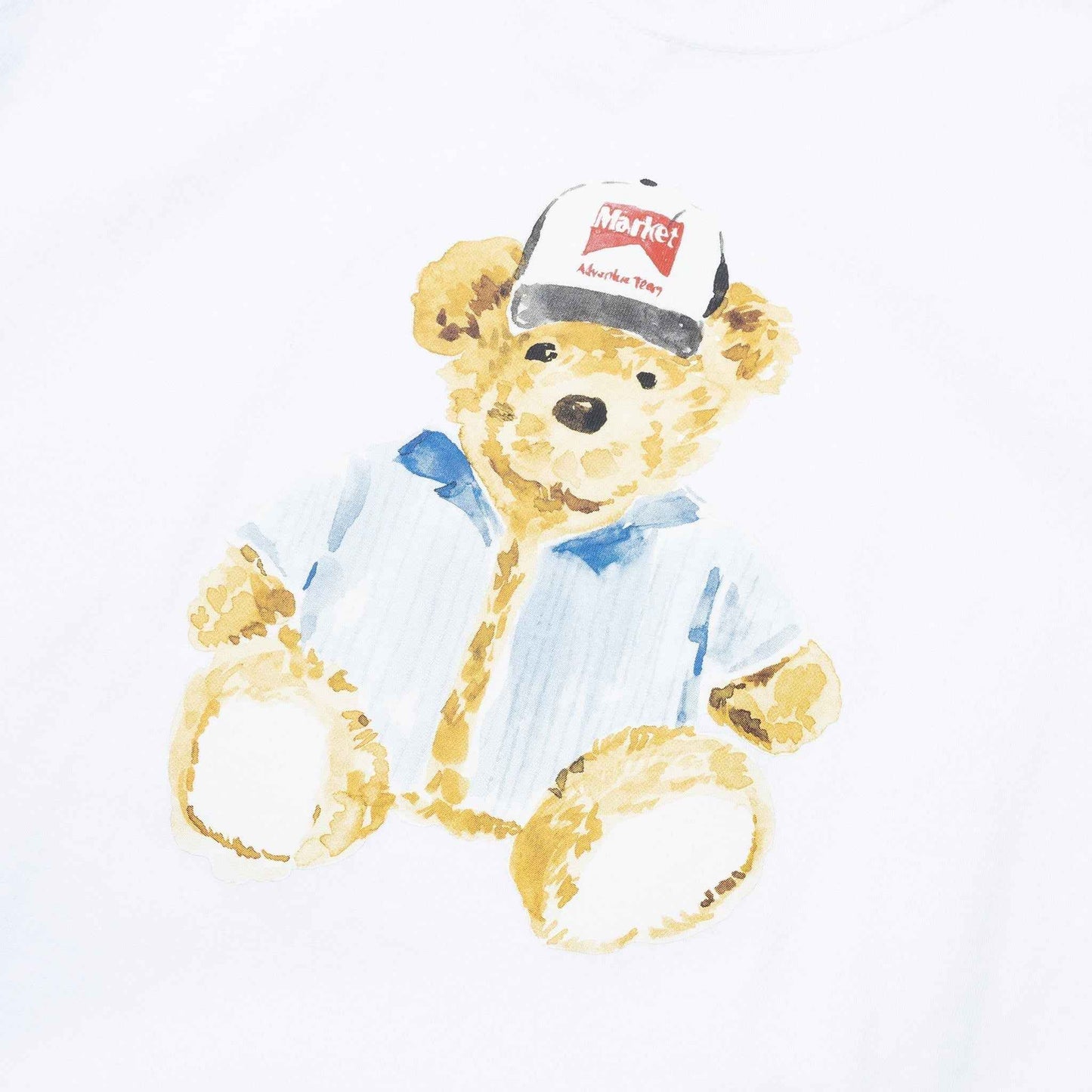 Market Studios Watercolor Teddy T-Shirt - White