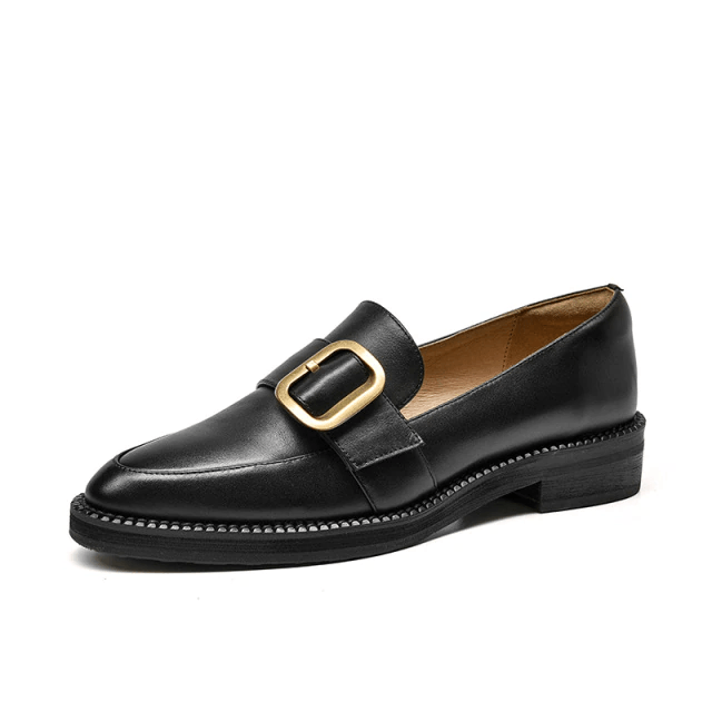 Mallet Women's Flat Leather Loafer Shoes - Luxuryurbanwear