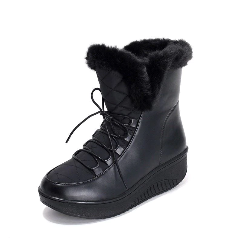 Mancini Women's Platform Snow Boots - Luxuryurbanwear