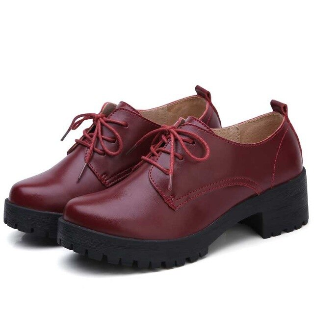 Manrique Women's Platform Lace-up Shoes - Luxuryurbanwear