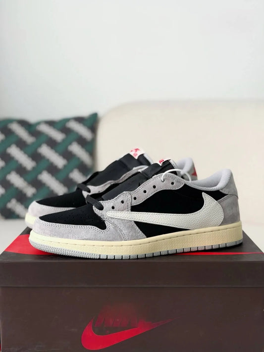 Travis Scott x Air Jordan 1 Low “Black Grey Reverse Swoosh”