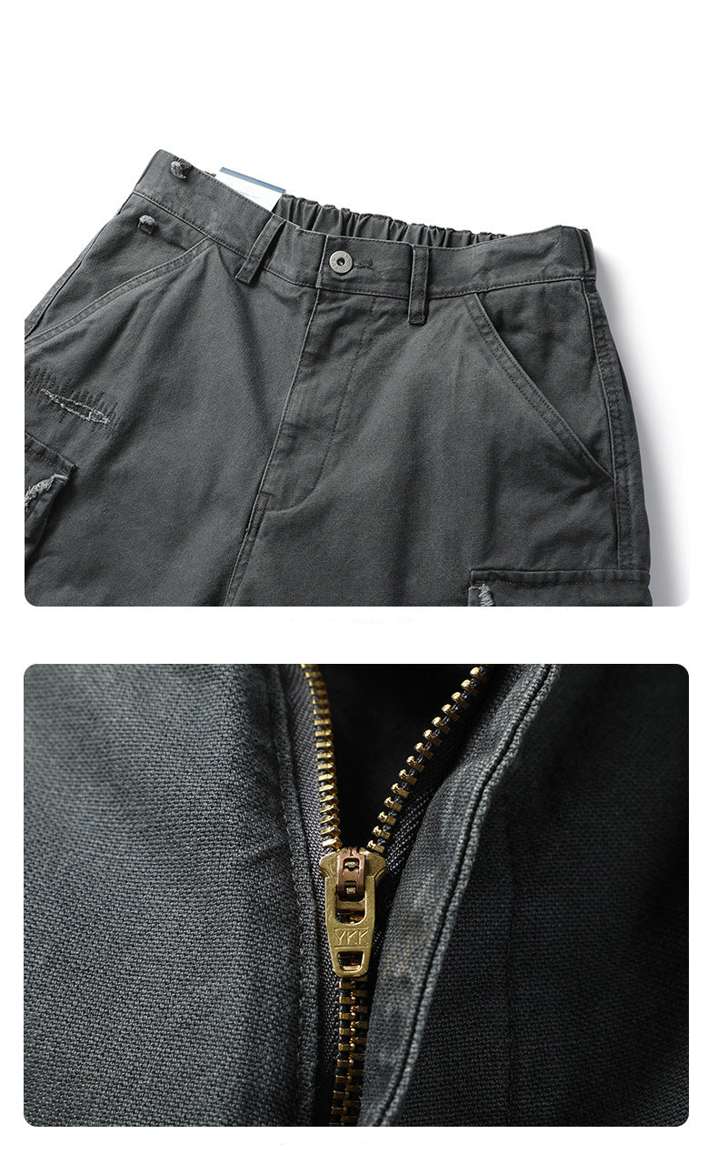 Urban Distressed Camo Shorts