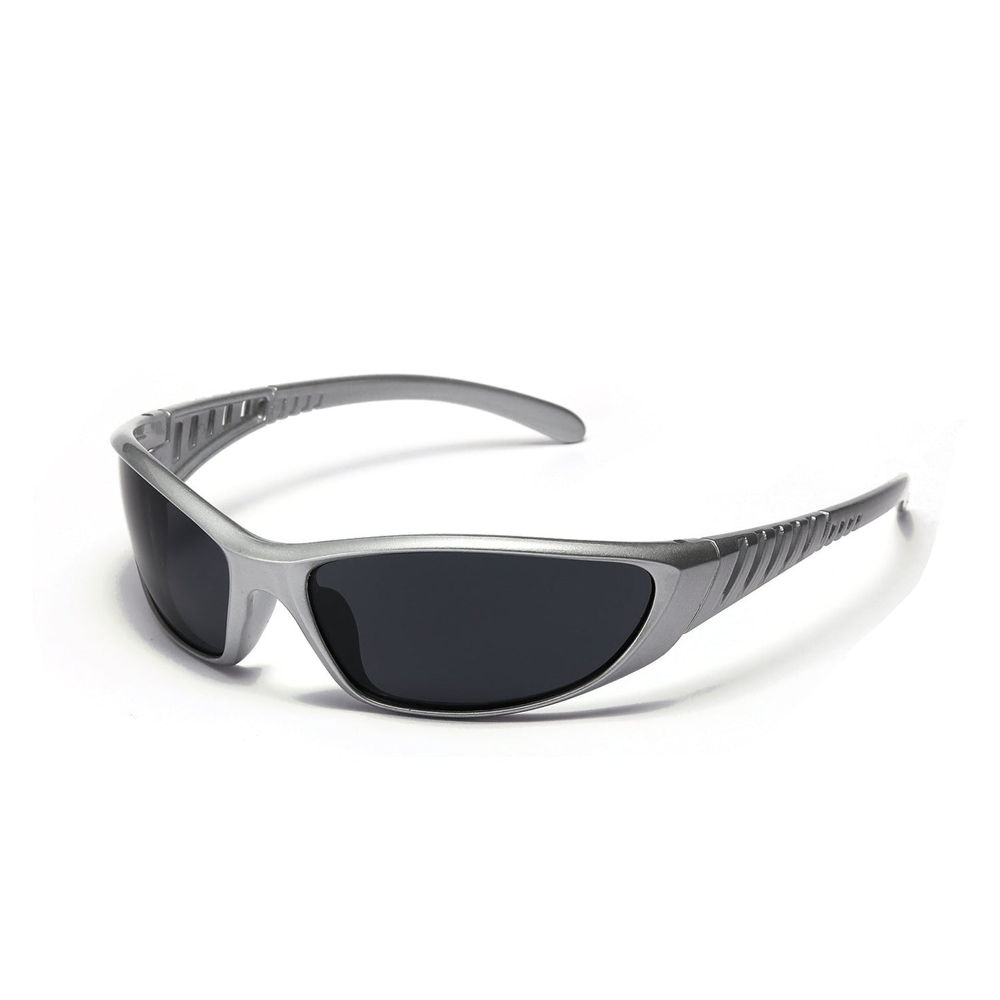 Y2K Silver Futuristic Cutout Sunglasses