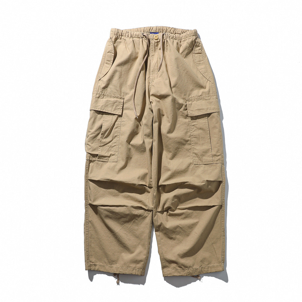 Loose Fit Cotton Baggy Cargo Pants