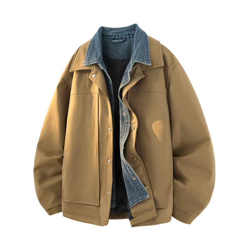 Denim Faux TwoPiece Jacket