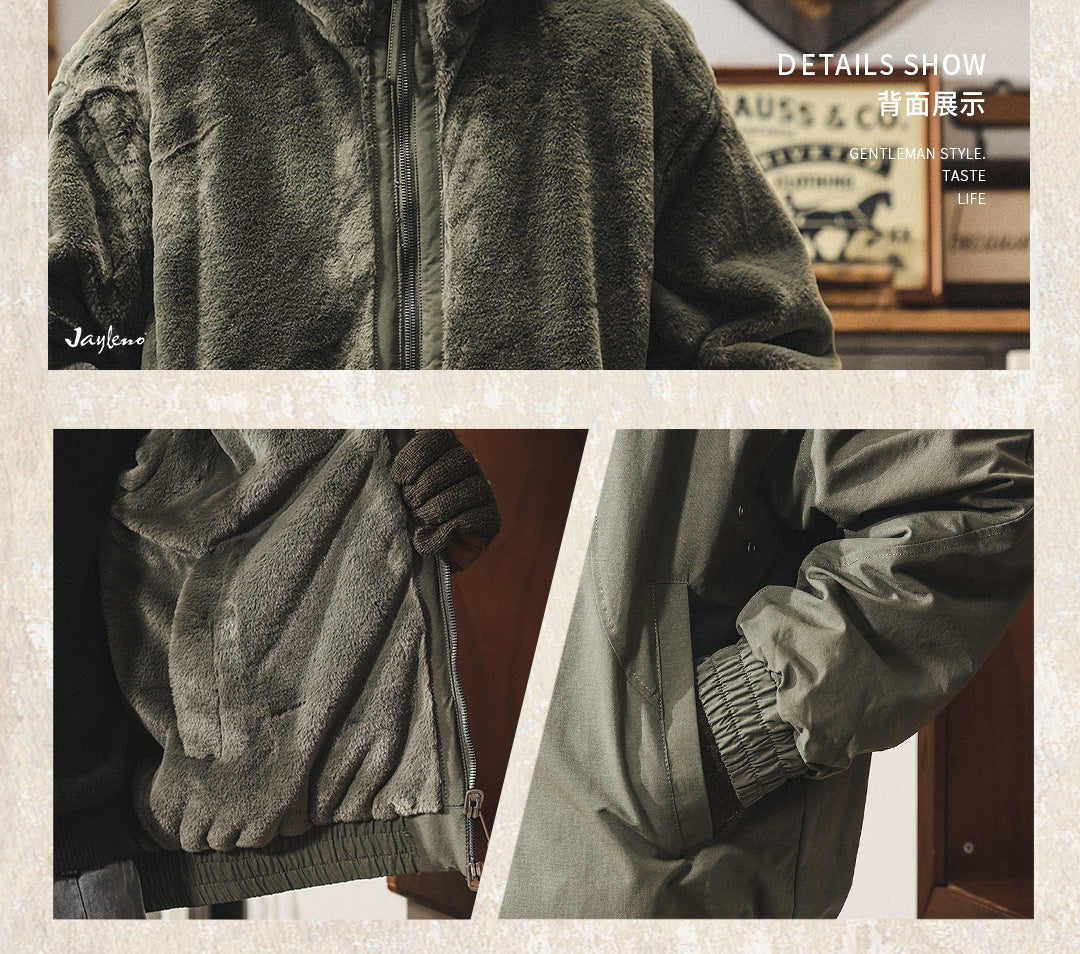 Reversible Faux Mink Winter Coat