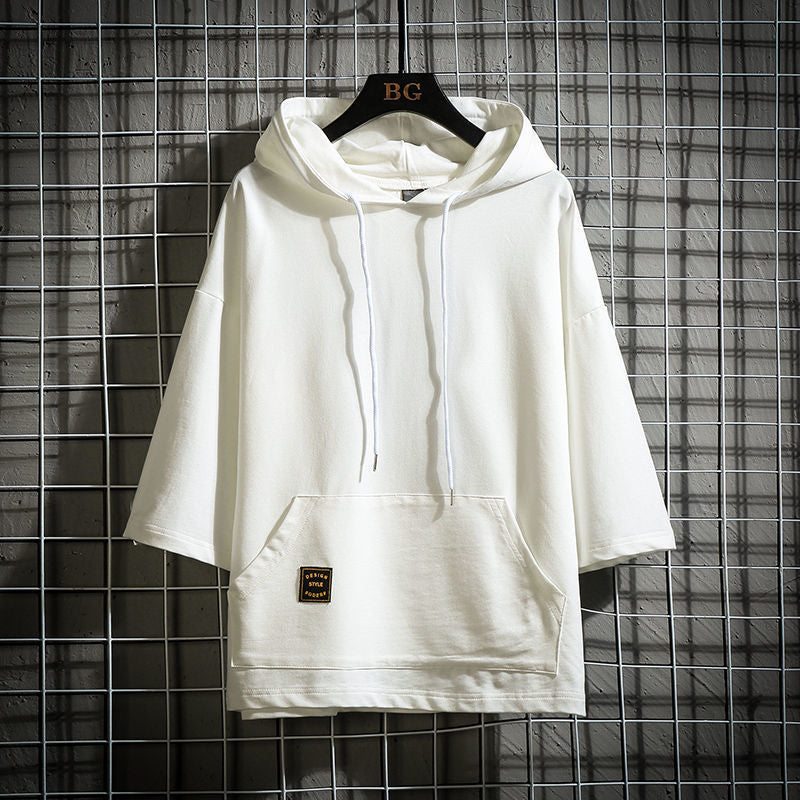 Minimal Mid-Length Sleeve Hoodie