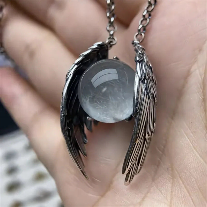 Ghost Wings Crystal Necklace
