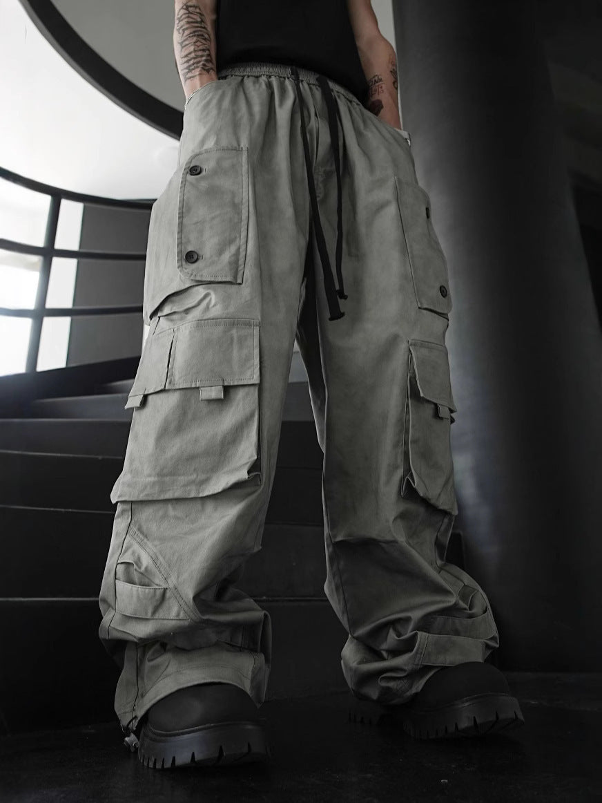 Baggy Lightweight Khaki Cargo Pants