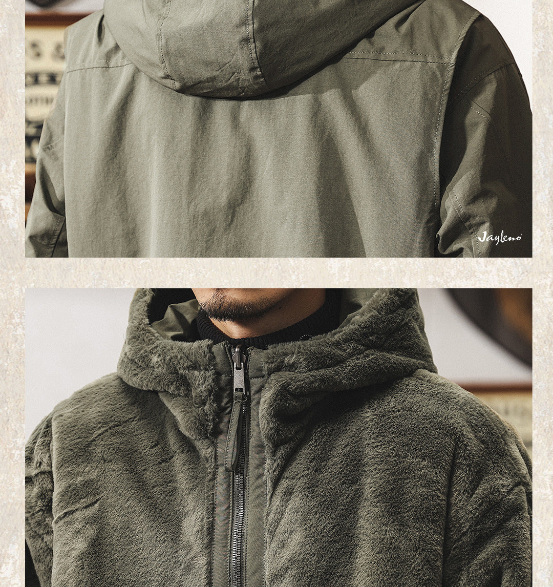 Reversible Faux Mink Winter Coat