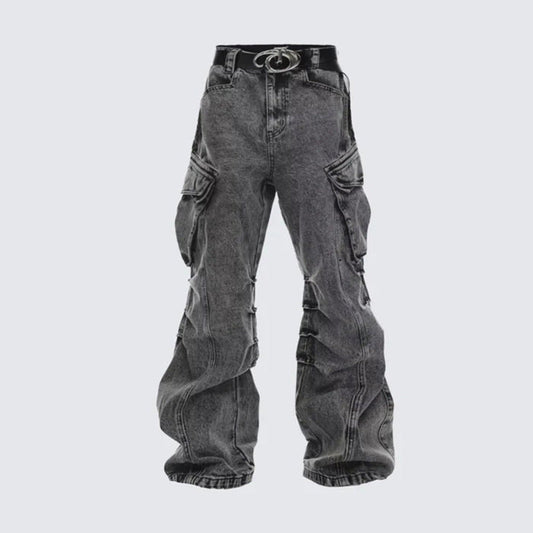 Baggy Washed Cargo Pants