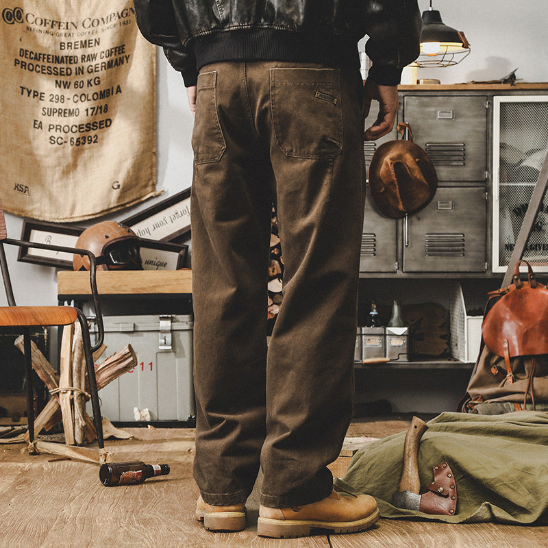 Vintage Washed Heavyweight Straight Leg Pants